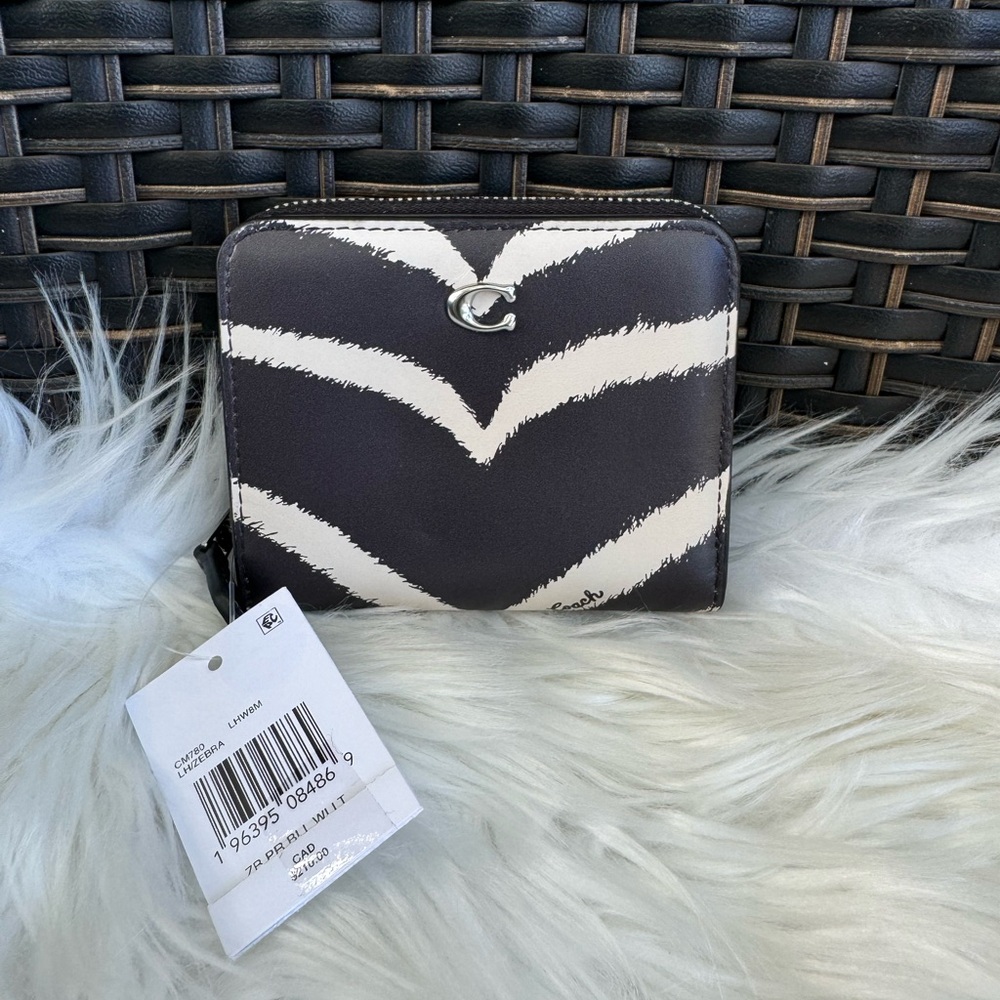Billfold Wallet With Zebra Print